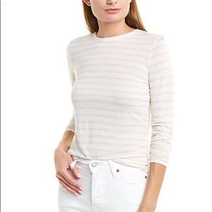 Vince Heather Stripe Long Sleeve Crew Neck Shirt